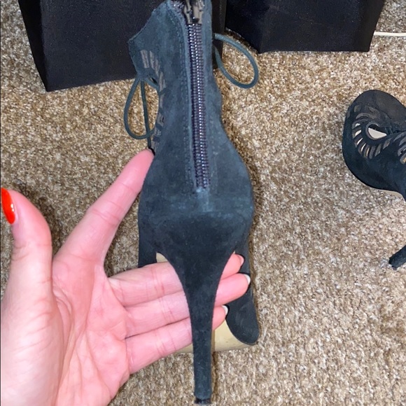 ShoeMint Lace Up Heels - Picture 6 of 8